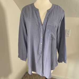 Women’s Old Navy Blue Patterned Tunic
